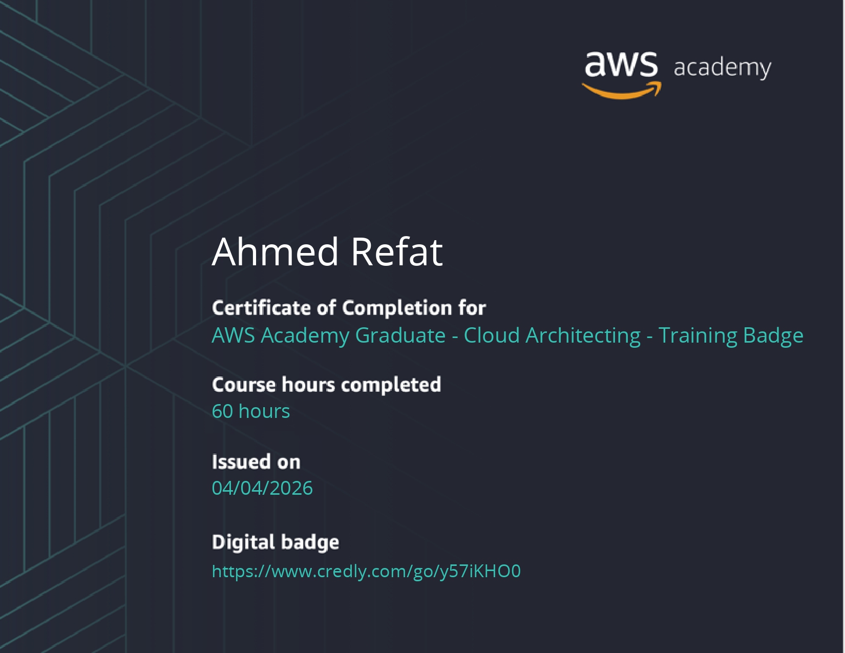 AWS Solutions Certificate